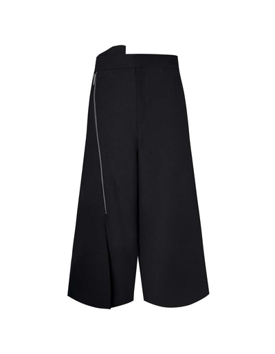 Drape With Zip Deconstructed Trousers