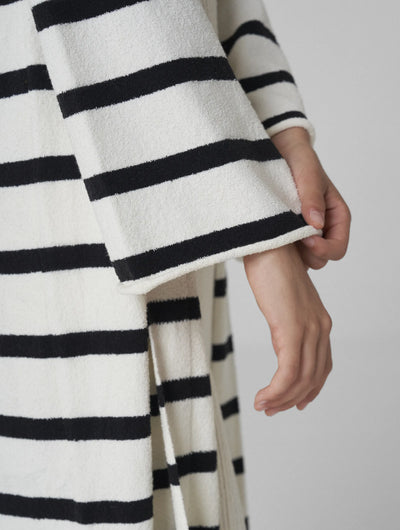 MAHA Knitted maxi-coat stripe