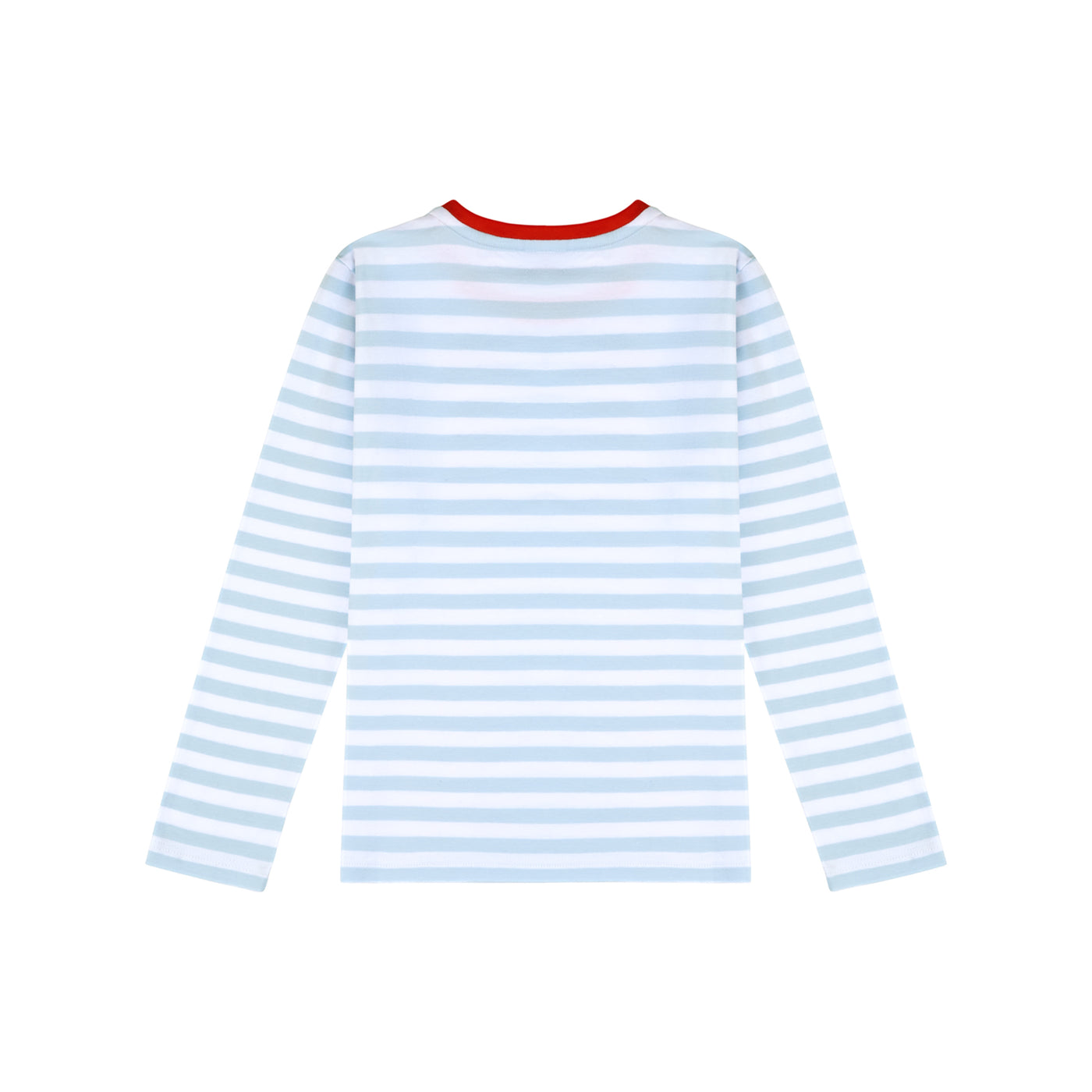 Baby Blue Striped Cotton Top