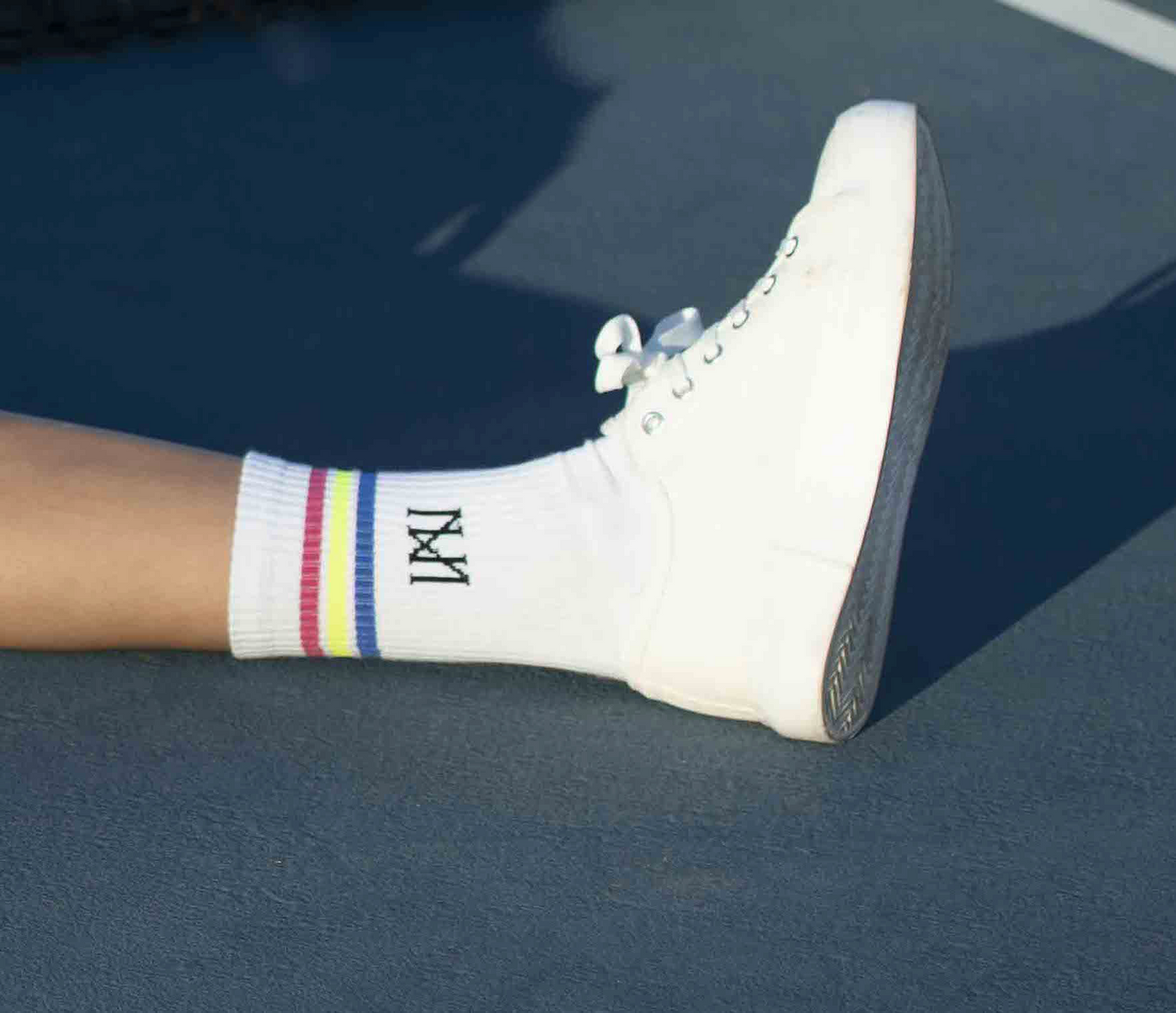 Nopin Socks with Colored Stripes