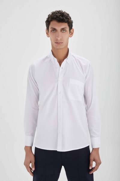 White Button Down Oxford Shirt