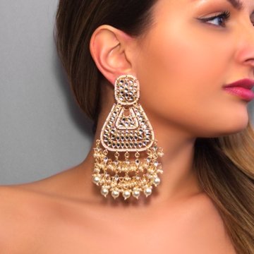 Maha Gold Plated Statement Earrings - The Clothing LoungeSATORI ACCESSORIES