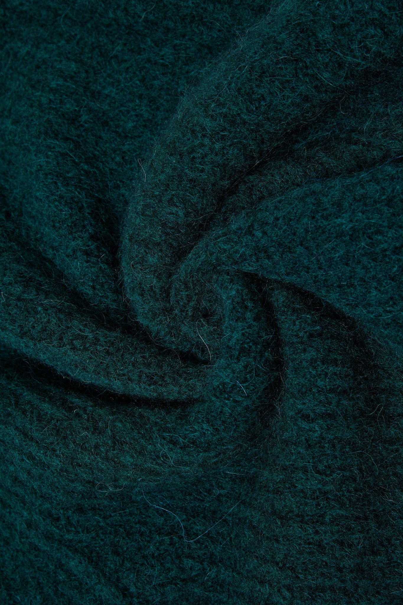 Immy V-neck Basic Alpaca wool  Knit Jumper  - Forest