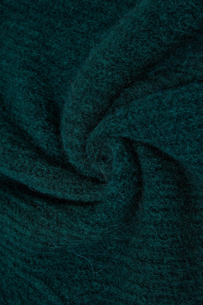 Immy V-neck Basic Alpaca wool  Knit Jumper  - Forest