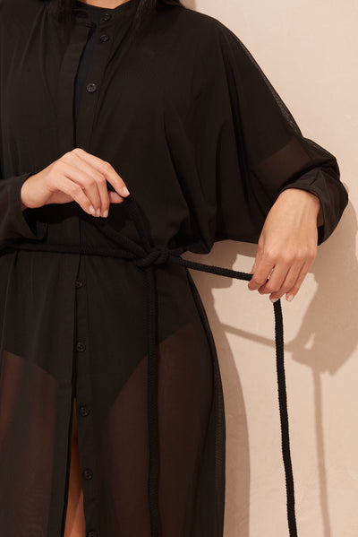 NADINE Black Kimono