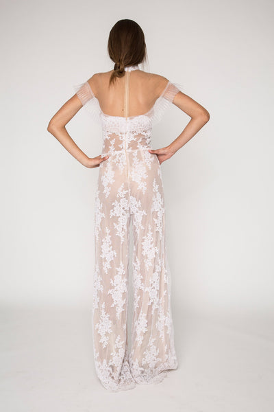 Lace embellished jumpsuit