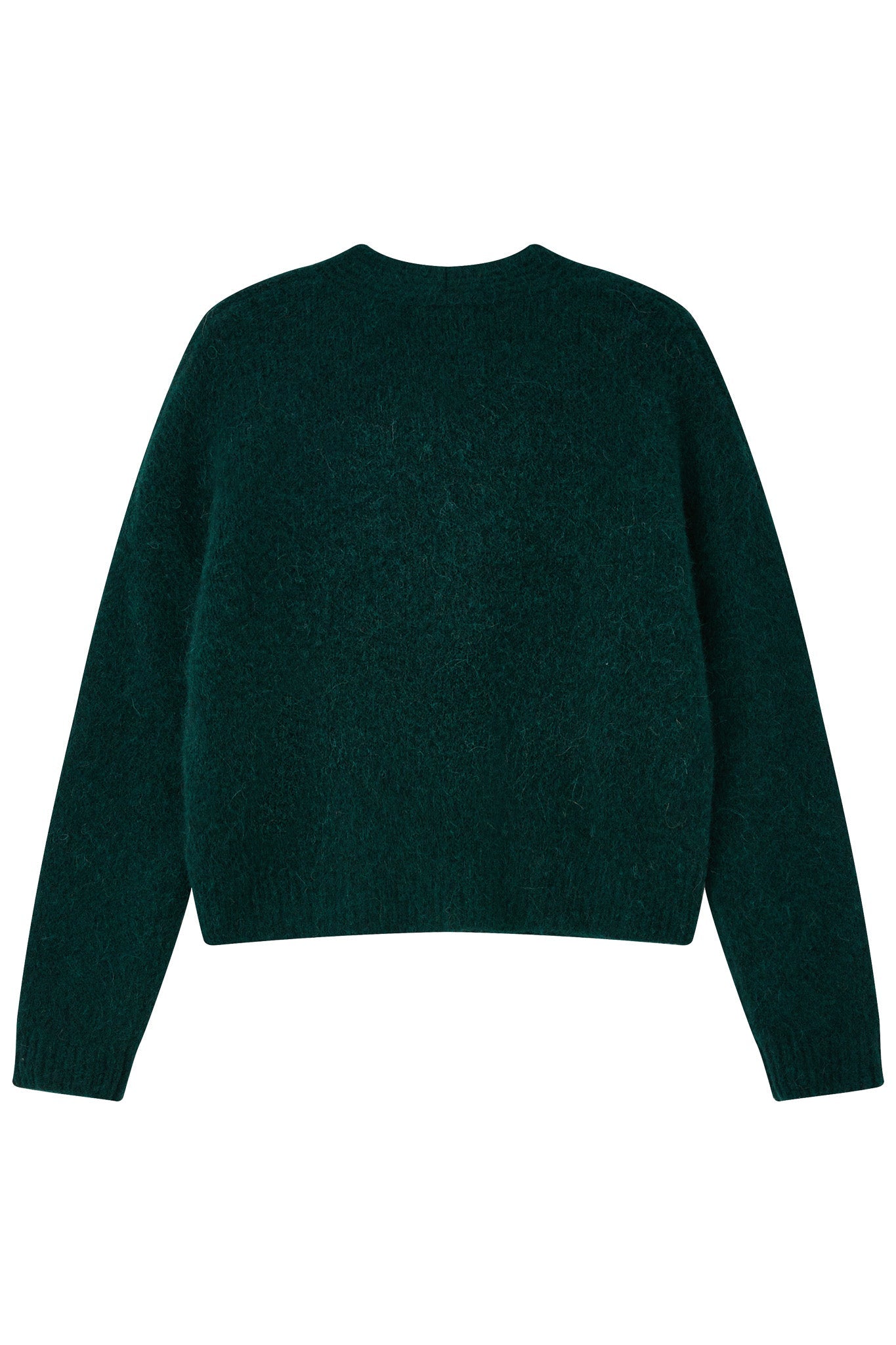 Lara Alpaca wool  Knit Cardigan  - Forest