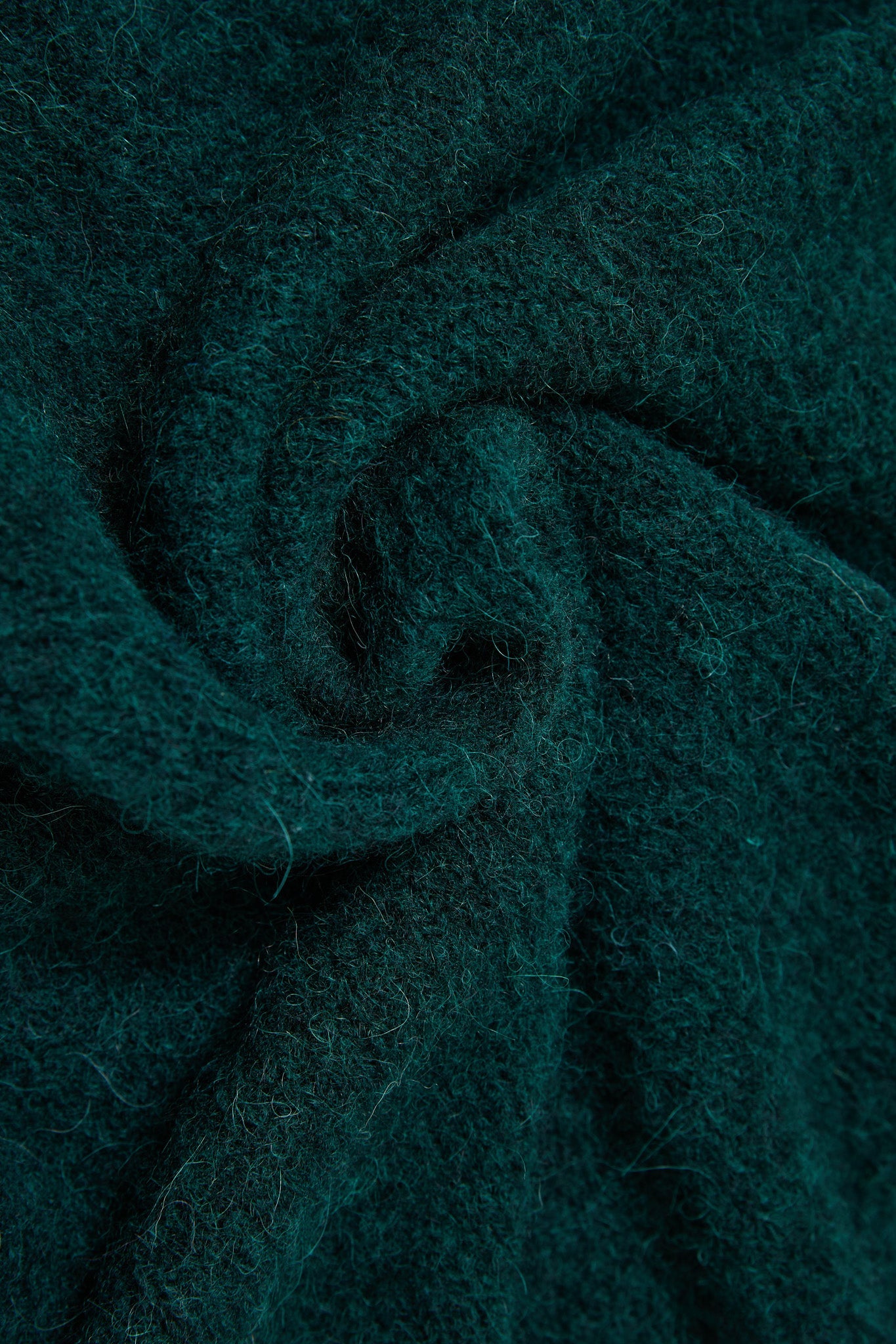 Lara Alpaca wool  Knit Cardigan  - Forest