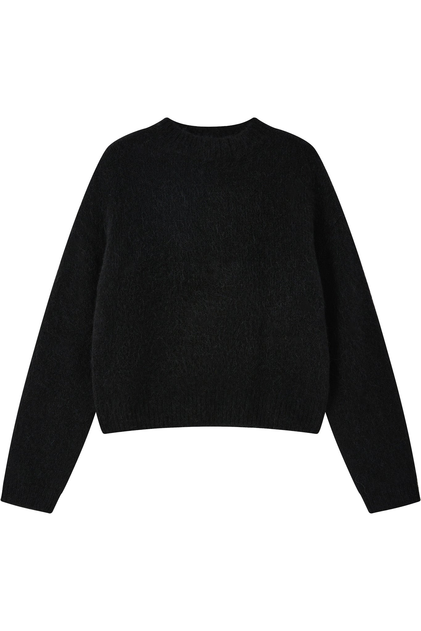 Lara Basic Alpaca wool  Knit Jumper - Black