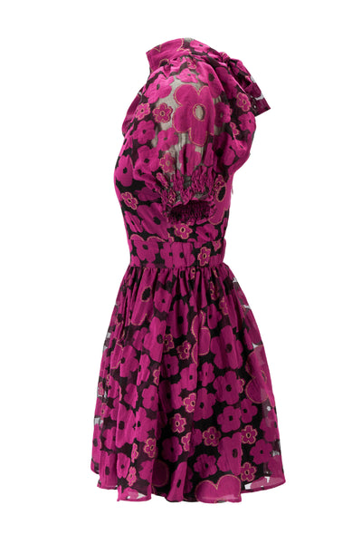 Dress Emily plum burnout