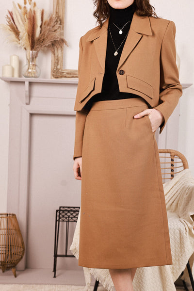 Ahkeke Wool A Line Skirt