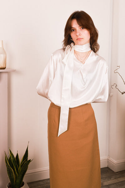 Ahkeke Wool A Line Skirt