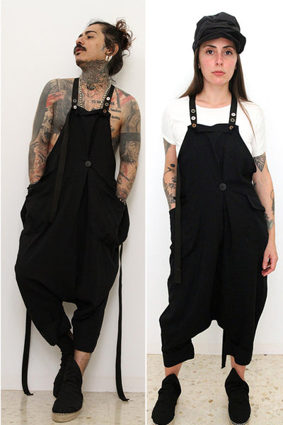 Overalls Magda black unisex