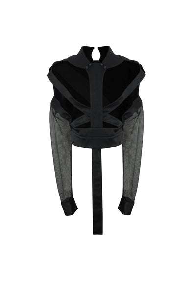 AUSTRALIS BLACK OVERSIZED BLOUSE