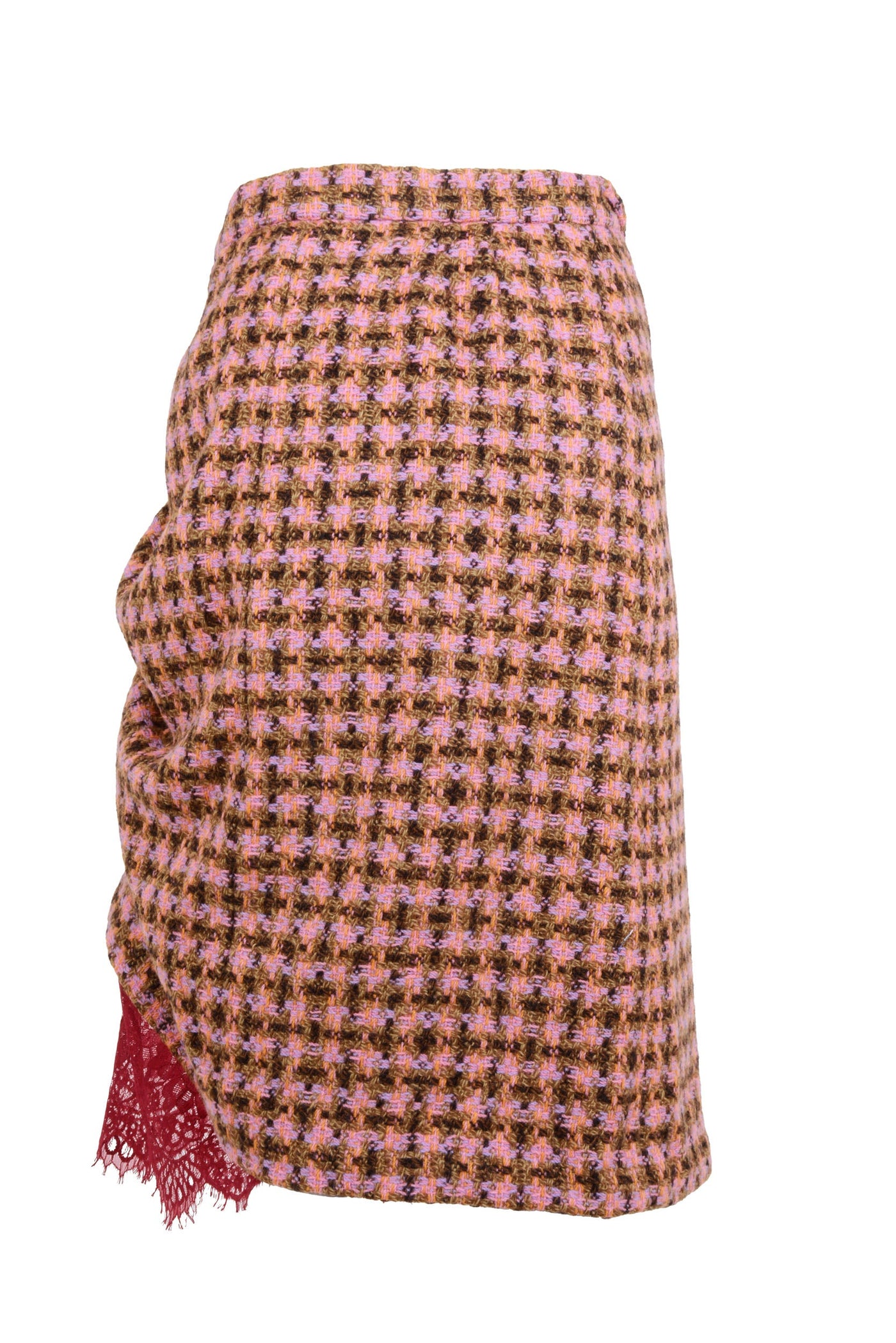 Clarisse Skirt in Pink Plaid