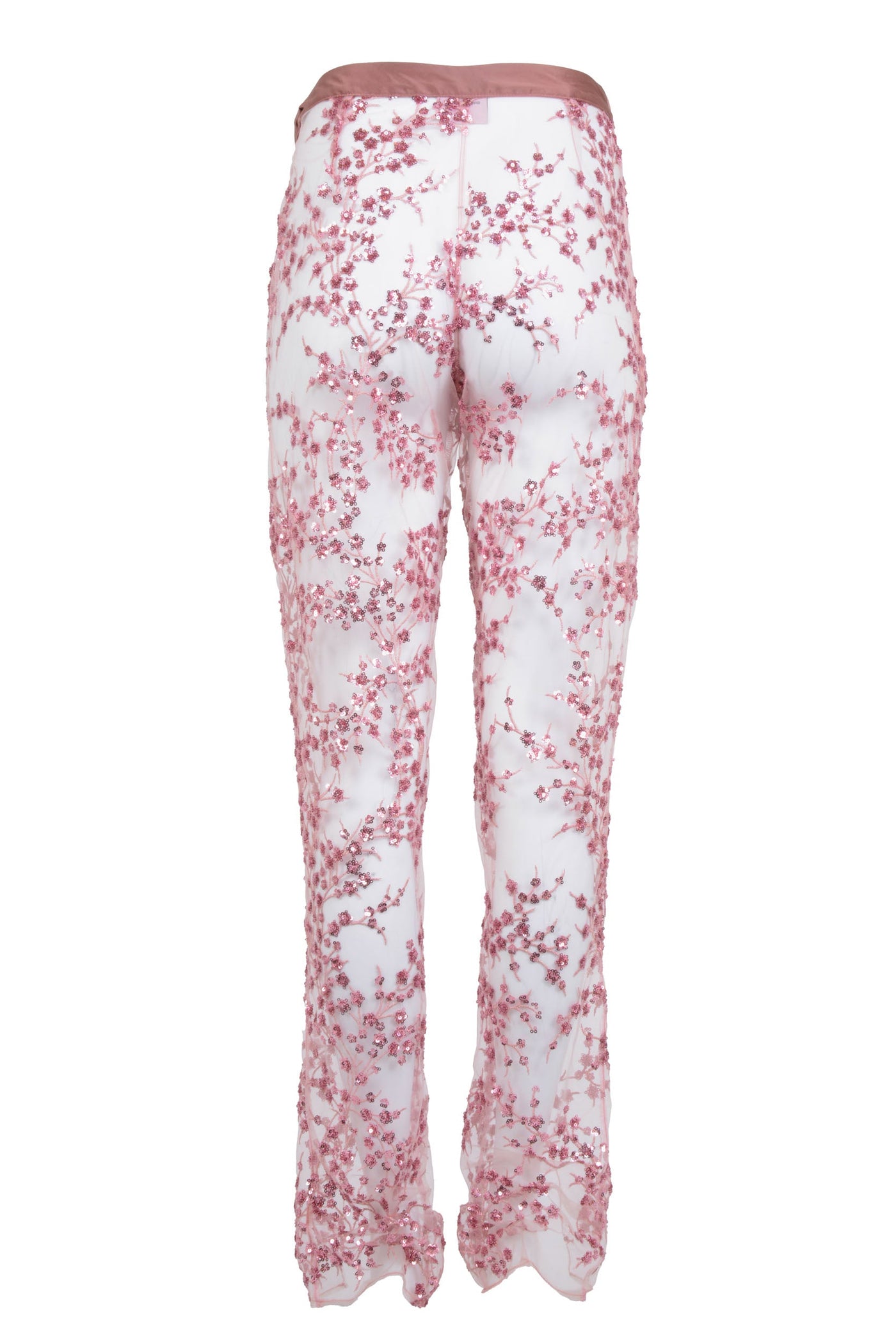 Berta Sequins Trousers in Pink  - Made To Order