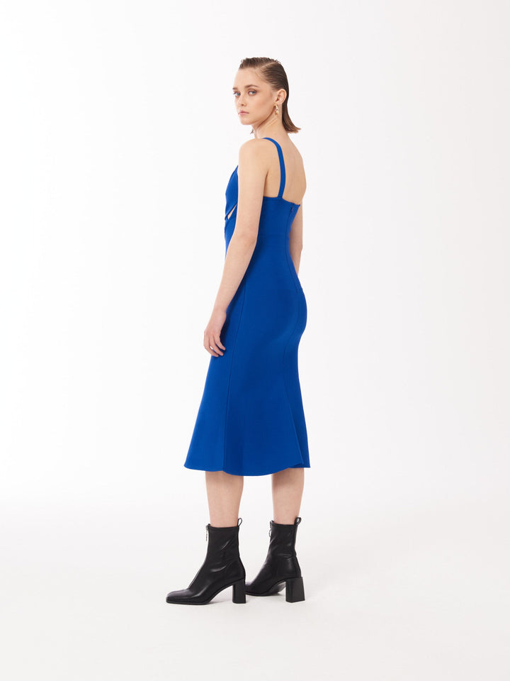 Stretch Jersey Cut-out Bandage Midi Dress in Cobalt Blue The Clothing Lounge Stretch Jersey Cut-out Bandage Midi Dress in Cobalt Blue The Clothing Lounge