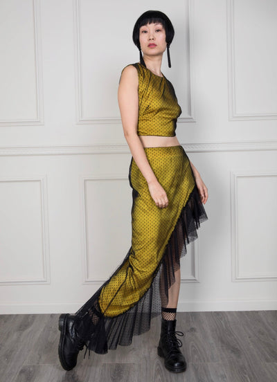 Augusta asymmetric skirt