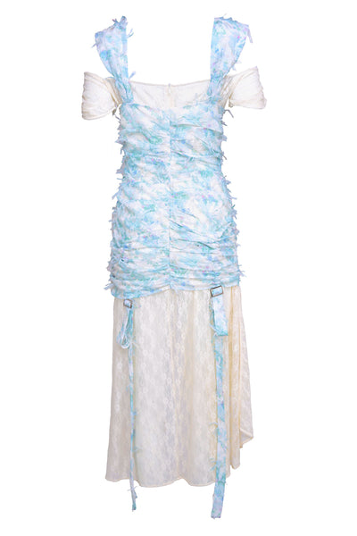Mathilda Dress in Floral Print with lace