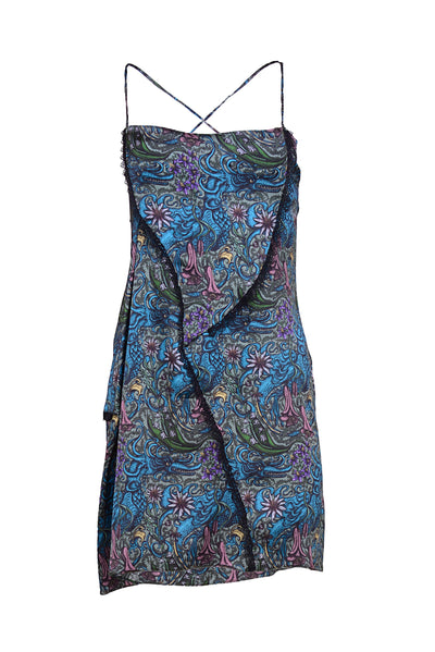 Mirabella Dress in Satin Dragon Print