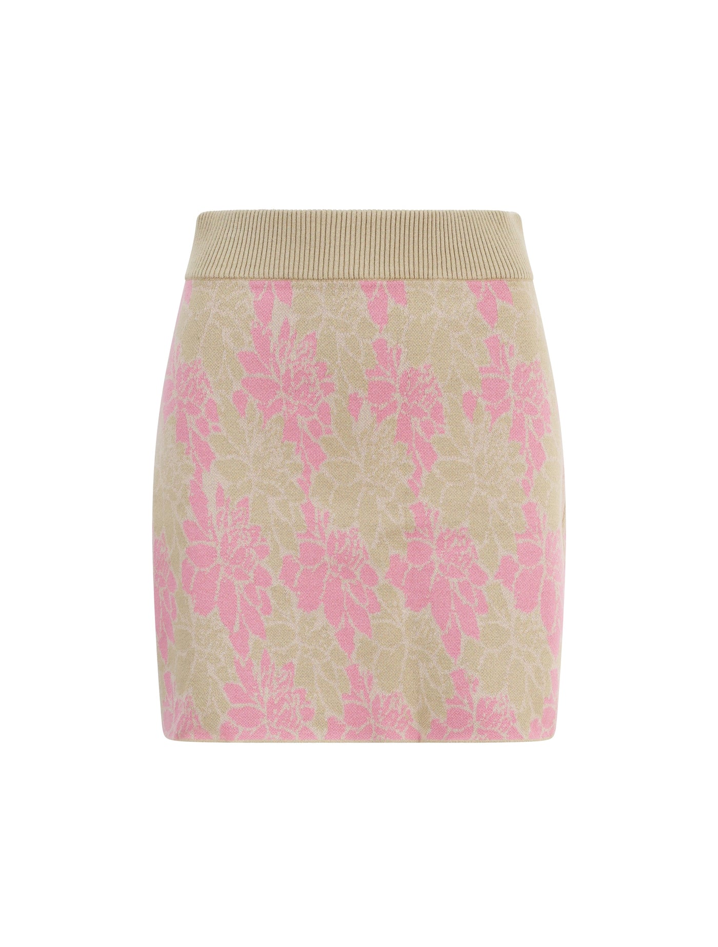 WOMENS FLORAL KNIT SKIRT