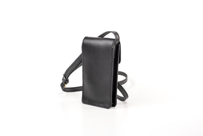 Leather Phone Holder Black Silicon Valley Collection