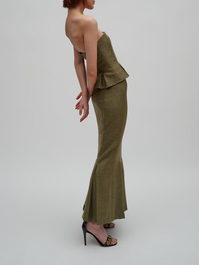 Pleated Mermaid Skirt