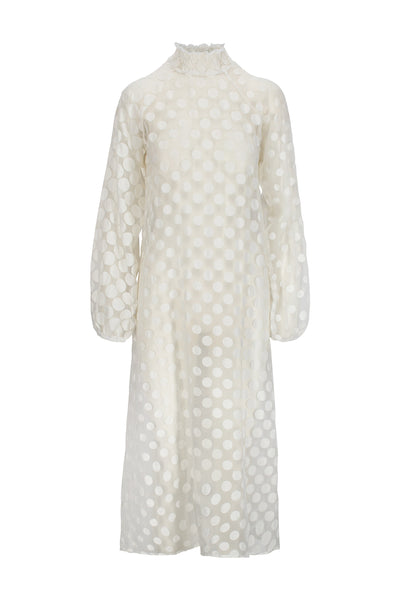 Dress Bee Balm burnout white