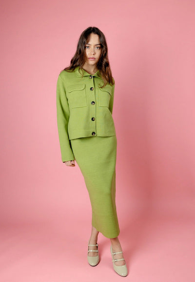 Nina Crop Jacket Green