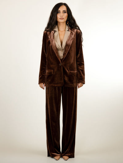 WOMENS VELVET TROUSERS