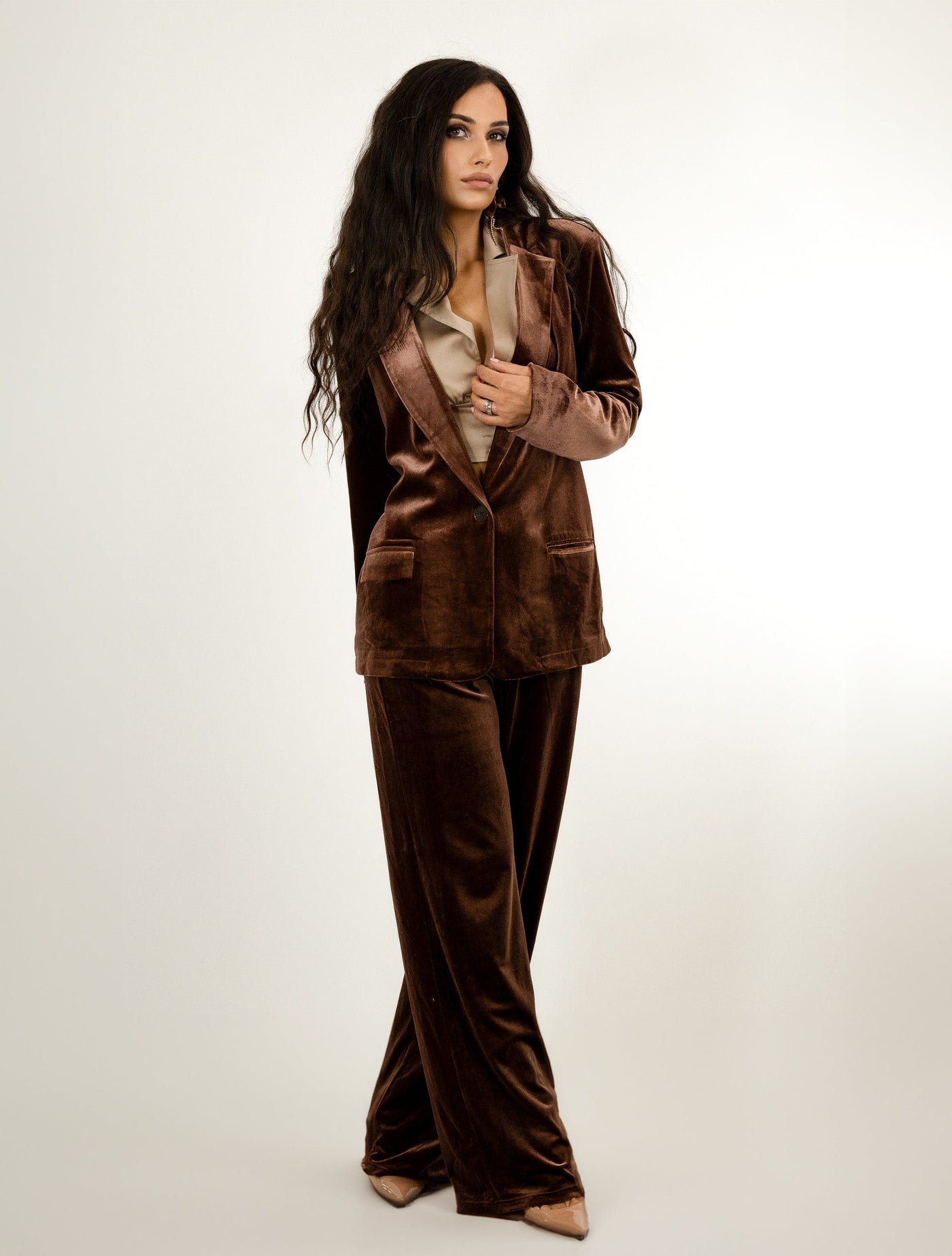 WOMENS VELVET TROUSERS