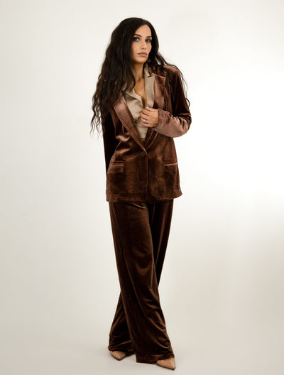 WOMENS VELVET TROUSERS