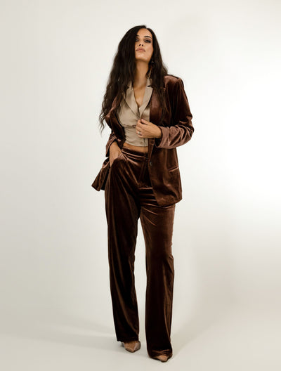 WOMENS VELVET TROUSERS