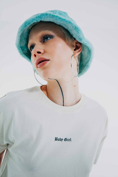 Baby Girl Triangle Tee Stone