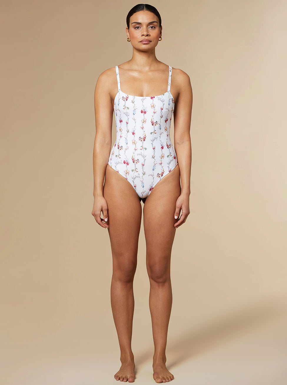 Shona Minimal Swimsuit White