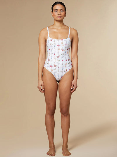Shona Minimal Swimsuit White