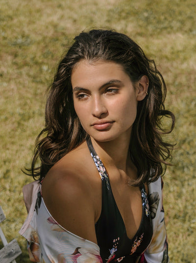 Eliza Halterneck Bikini Top Black