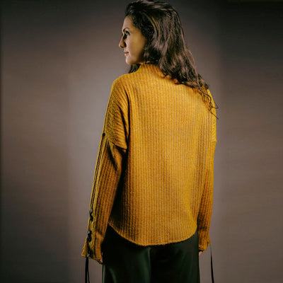 Mustard Knitted Jumpers by Out of Sync