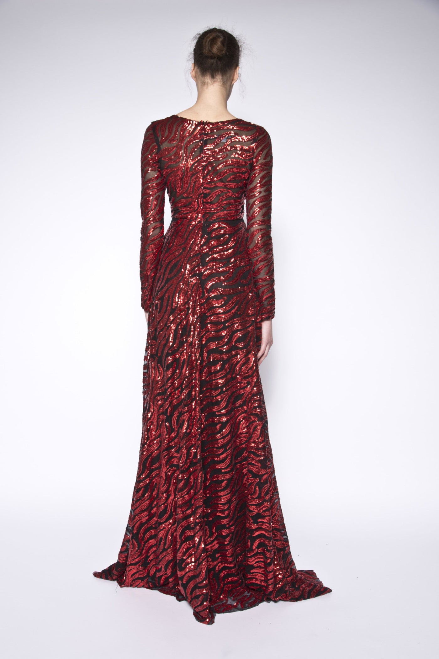 sequin gown with pockets
