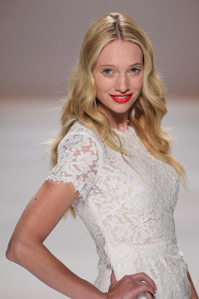 White lace mini dress