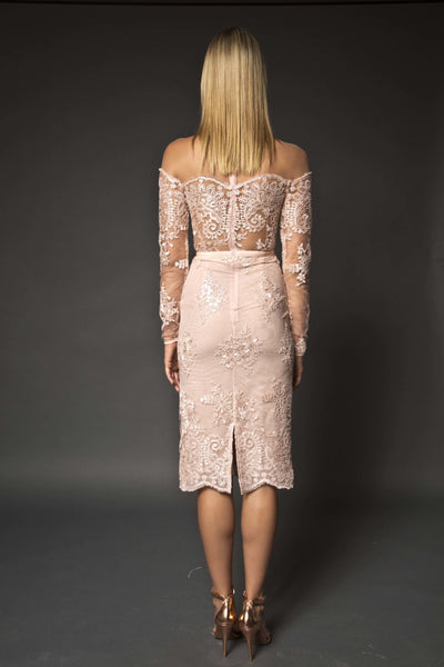 lace embellished dress