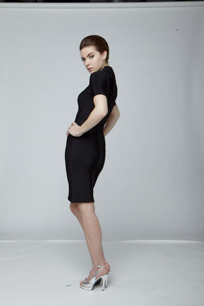 Black bodycon with embellishments