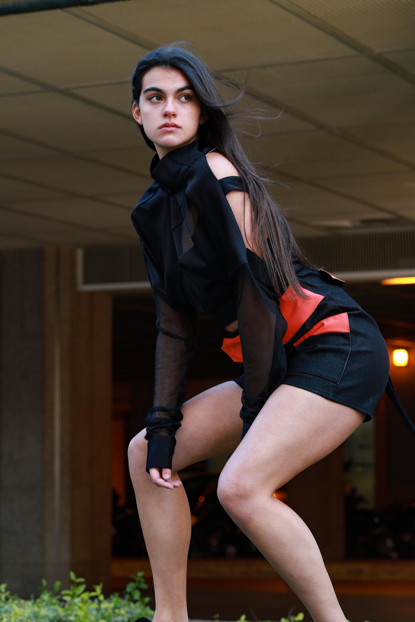 AUSTRALIS BLACK OVERSIZED BLOUSE