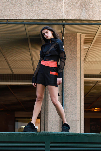 AUSTRALIS BLACK OVERSIZED BLOUSE