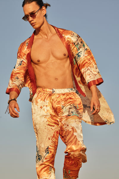 dear deer, silk set , trousers