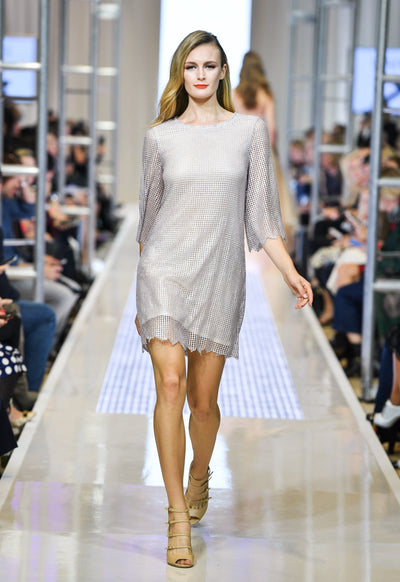 sequin embellished loose fit dress