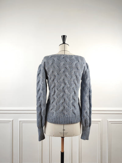 Chunky cable hand knitted in Alpaca