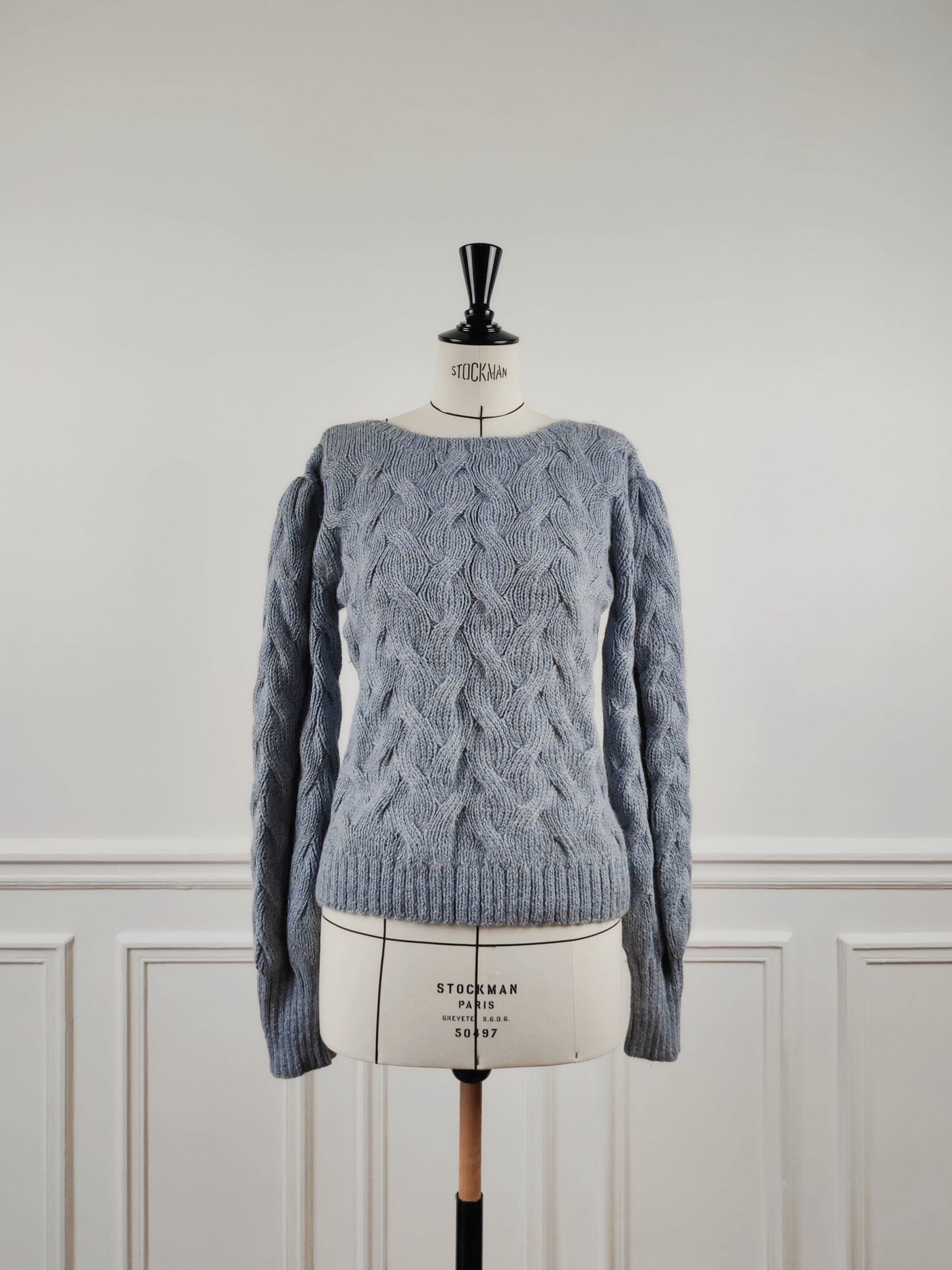 Chunky cable hand knitted in Alpaca