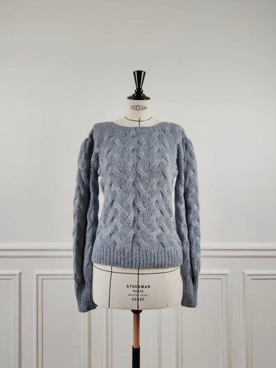 Chunky cable hand knitted in Alpaca