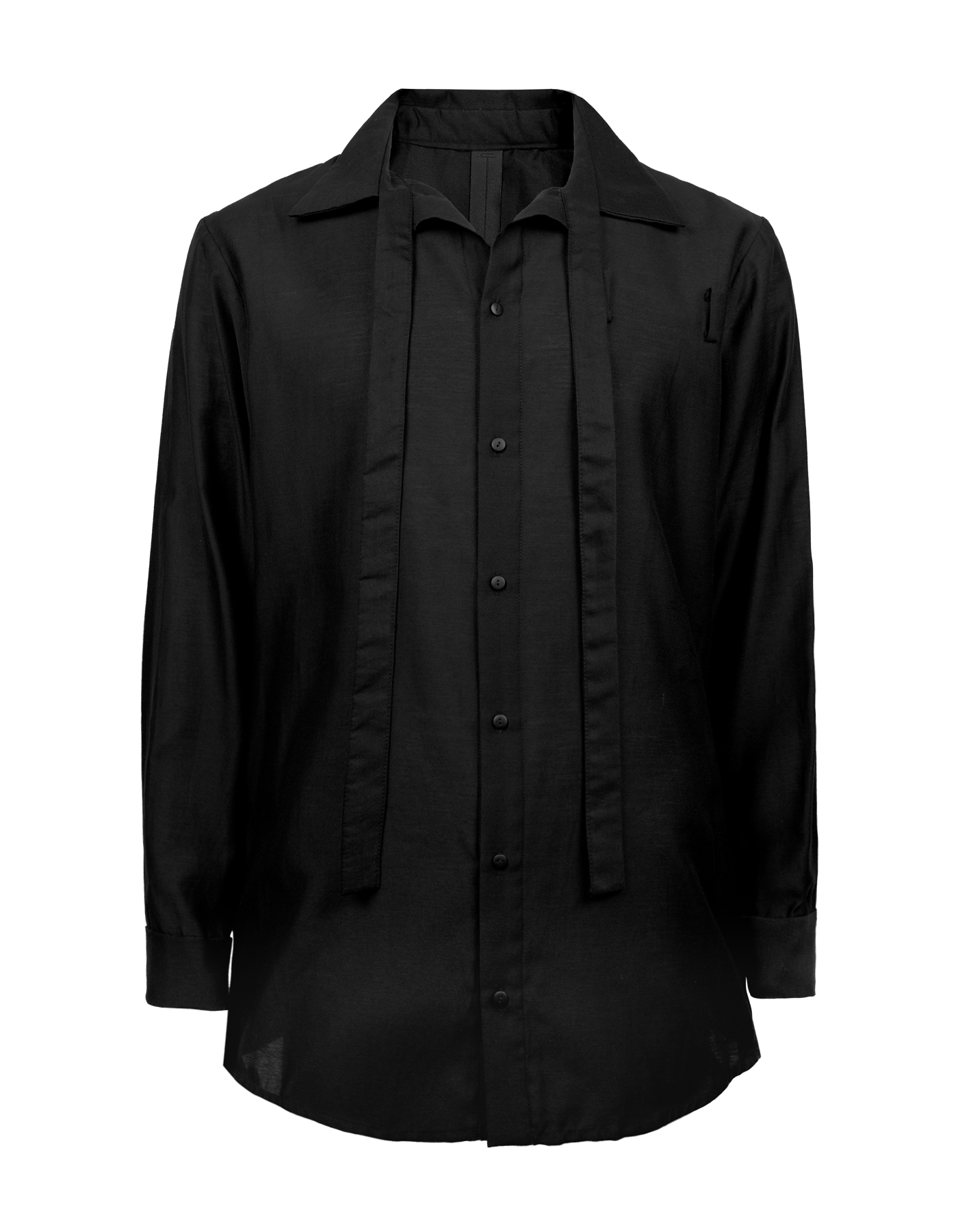 Deconstructed Collar Tie Shirt